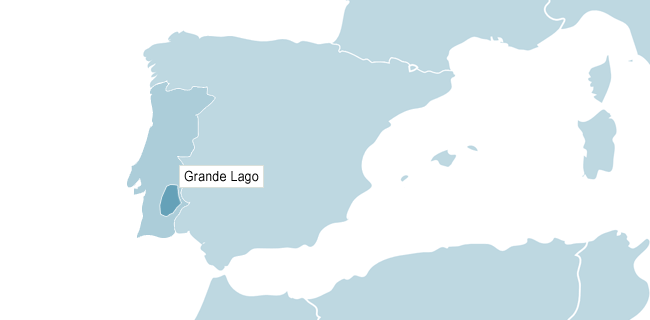 Map of Lago Alqueva